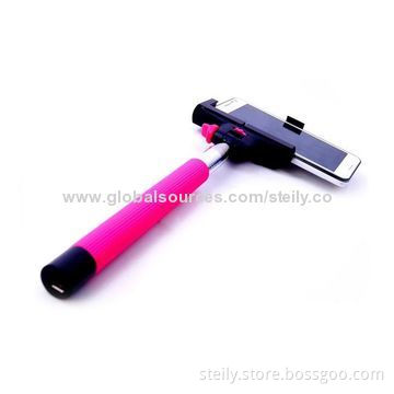 New Arrival 2-in-1 Bluetooth Remote Shutter with Support Shaft for iPhone/iPad/iPod/Samsung/Tablets